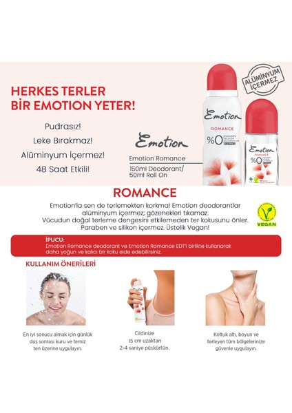 Romance Kadın Deodorant 4x150ml