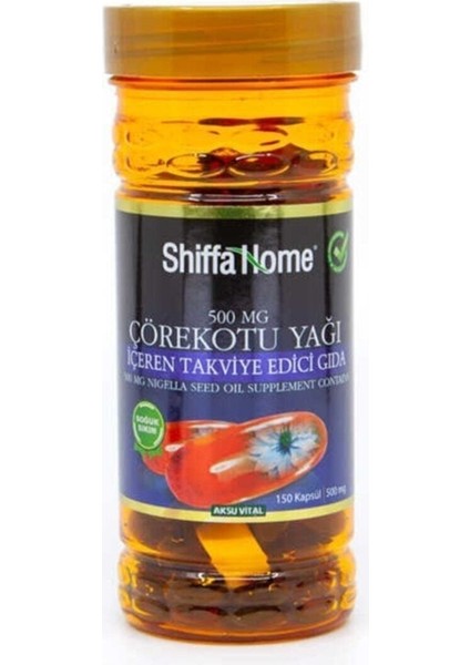 Bitkisel Çörekotu Yağı Softjel 500 Mg 150 Kapsül