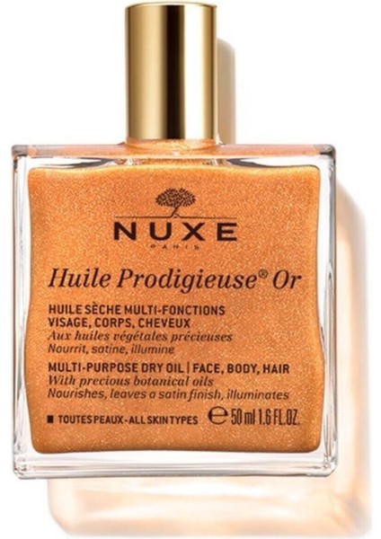 Huile Prodigieuse Or - Altın Parıltılı Çok Amaçlı Kuru Yağ (Yüz, Vücut, Saçlar) 50 ml