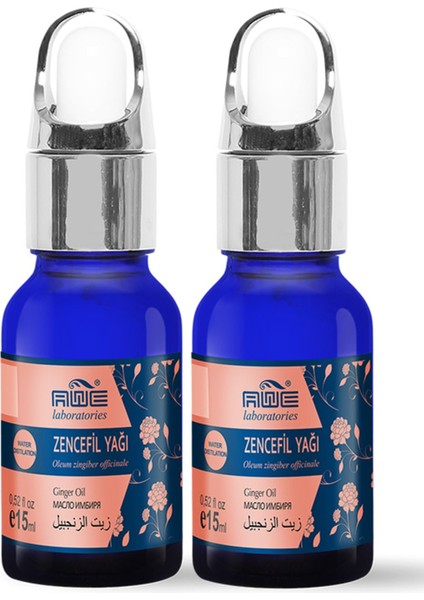 2li Zencefil Uçucu Yağı, 15 Ml, Damlalıklı Serum/ Kolay Kullanım
