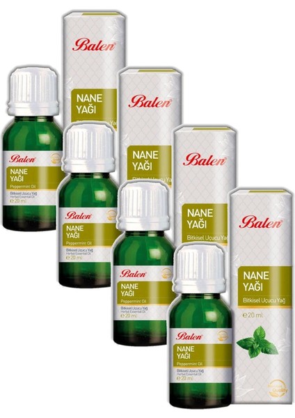 Nane Yağı Distilasyon 20 ml 4 Adet