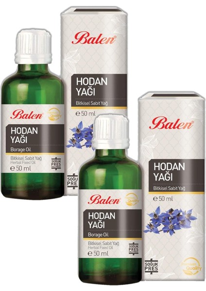 Hodan Yağı Soğuk Pres 50 ml 2 Adet Balen Hodan Yagı 2