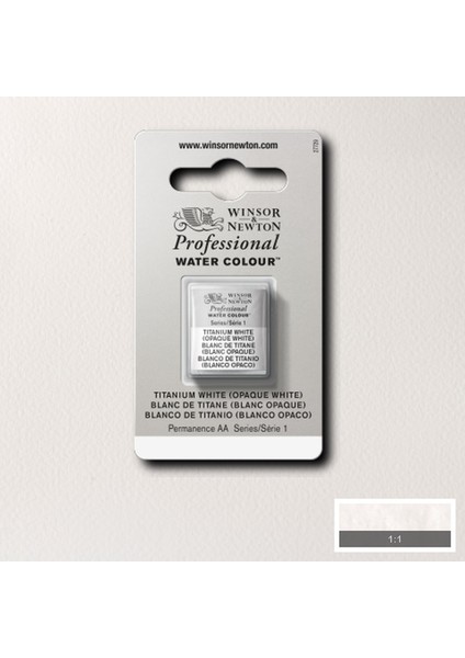 Professional Sulu Boya Yarım Tablet Titanium White 644 S.1