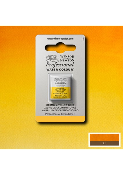 Professional Sulu Boya Yarım Tablet Cad Yellow Deep 111 S.4