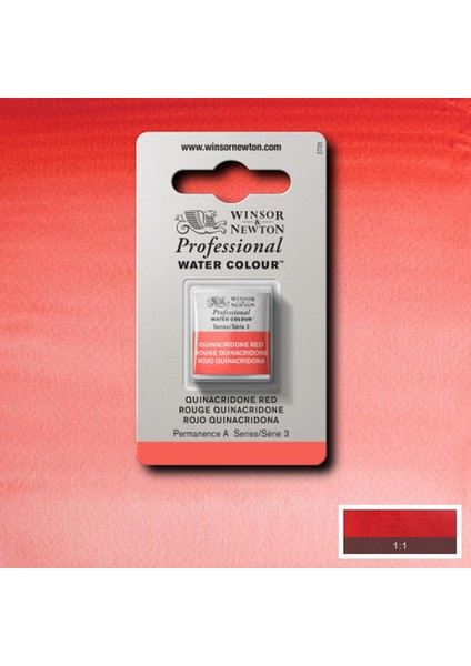 Professional Sulu Boya Yarım Tablet Quinacridone Red 548 S.3