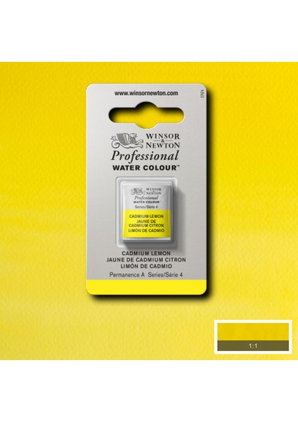 Professional Sulu Boya Yarım Tablet Cadmium Lemon 086 S.4