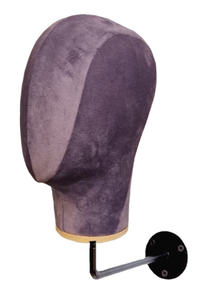 Duvara Monte Bayan Kumaş Kaplı Kafa Mankeni modelleri