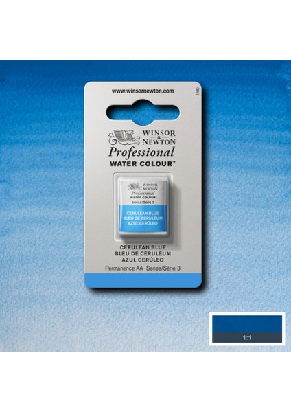 Professional Sulu Boya Yarım Tablet Cerulean Blue 137 S.3