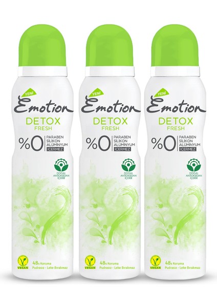Detox Fresh Deodorant 3x150ml