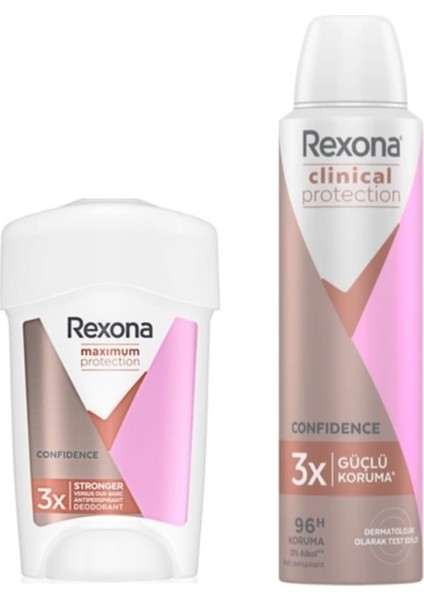 Clinical Protection Kadın Deodorant 150 Ml+Stick Roll-On Maximum Protection Clent Scent 45 M