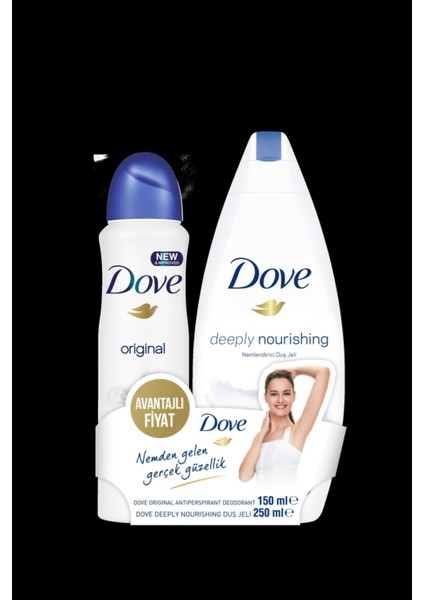 Deodorant Original 150 Ml + Dove Deeply Nourishing Duş Jeli 250 Ml