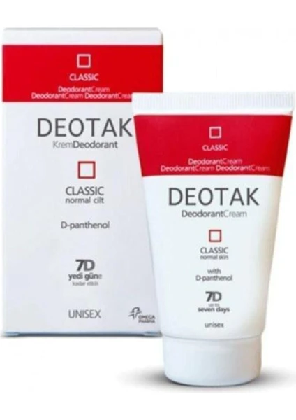 Deotek Deotak Krem Deodorant Classic 35 Ml