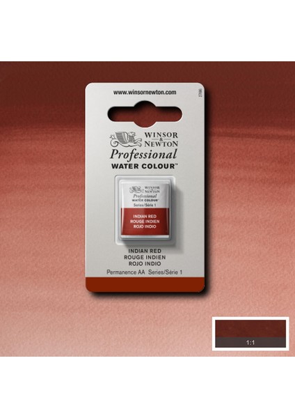 Professional Sulu Boya Yarım Tablet Indian Red 317 S.1