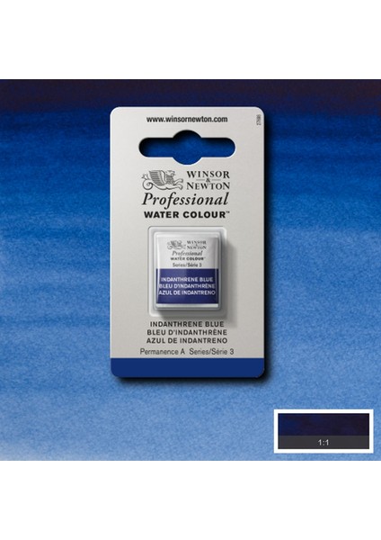 Professional Sulu Boya Yarım Tablet Indanthrene Blue 321 S.3