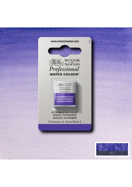 Professional Sulu Boya Yarım Tablet Ultramarine Violet 672 S.2