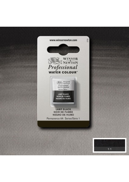 Professional Sulu Boya Yarım Tablet Lamp Black 337 S.1