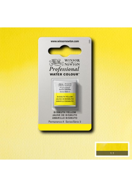 Professional Sulu Boya Yarım Tablet Bismuth Yellow 025 S.3