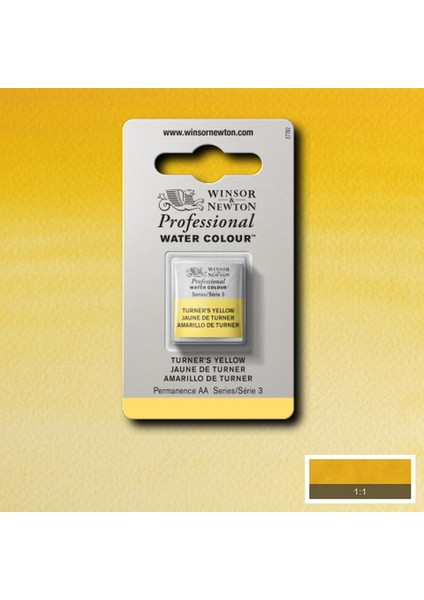 Professional Sulu Boya Yarım Tablet Turner’s Yellow 649 S.3