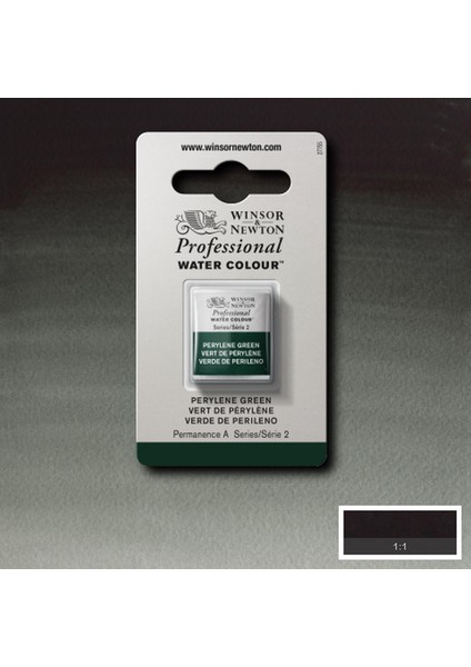 Professional Sulu Boya Yarım Tablet Perylene Green 460 S.2