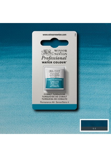 Professional Sulu Boya Yarım Tablet Cobalt Turquoise 190 S.4