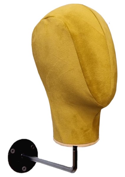 Duvara Monte Bayan Kumaş Kaplı Kafa Mankeni modelleri