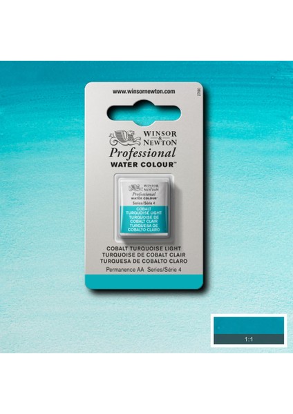 Professional Sulu Boya Yarım Tablet Cobalt Turquoise Light 191 S.4