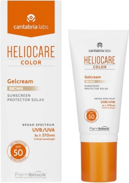 Color Gelcream Brown Spf 50 50 ml Güneş Kremi