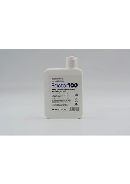 FACTOR100 Factor 100 Ultra Nemlendirici Leke Karşıtı Yüksek Korumalı SPF50 + 100 ml