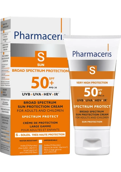 Broad Spectrum Sun Protection Cream Spf 50+ Uvb + Uva + Hev+ Ir