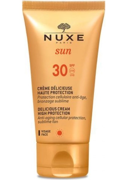 Sun Güneş Creme Delicieuse Visage Haute Protection SPF30 50ML