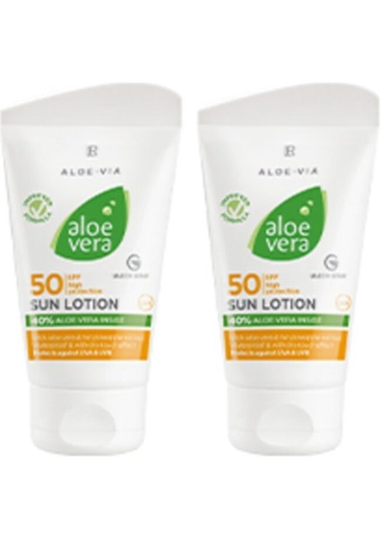 Güneş Koruyucu Losyon SPF50 2'li Set Aloe Vera