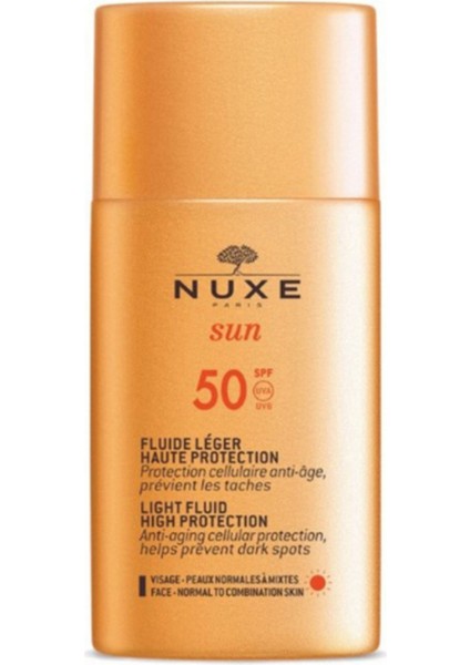 Sun Spf 50 Light Fluid High Protection Hafif Dokulu Güneş Kremi 50 ml