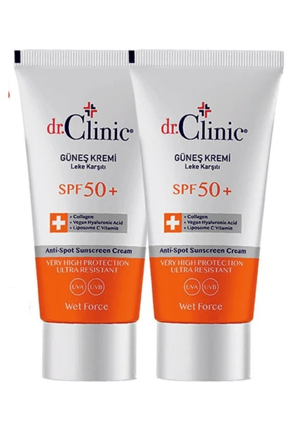 Dr. Clinic  Güneş Koruyucu Krem Leke Karşıtı Spf 50 2'li Set (50 ml 50 Ml)