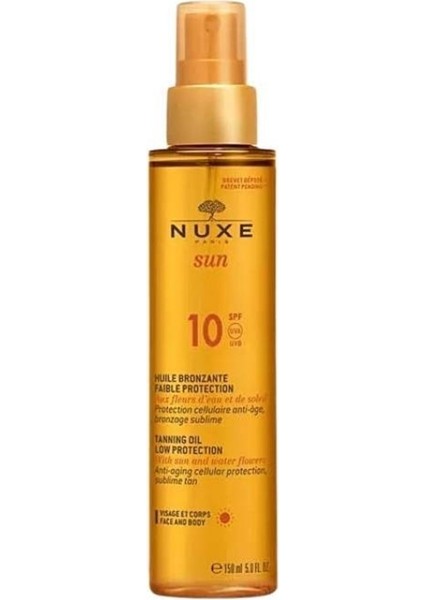 Sun Güneş Bronzlaştırıcı Yüz ve Vücut Yağı Spf 10 150ML