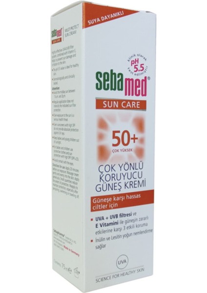 Sun Spf 50 Çok Yönlü Koruyucu Güneş Kremi 75 ml