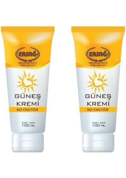 50 Faktör Güneş Kremi 100 ml 2 Adet