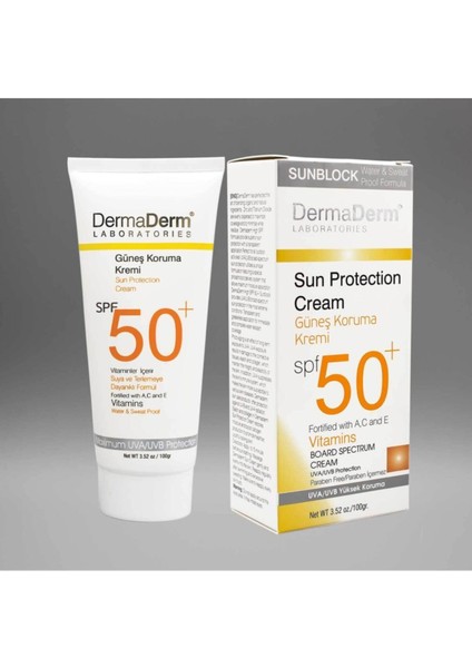 Spf 50+ Faktör 100 ml Güneş Kremi 3 Adet