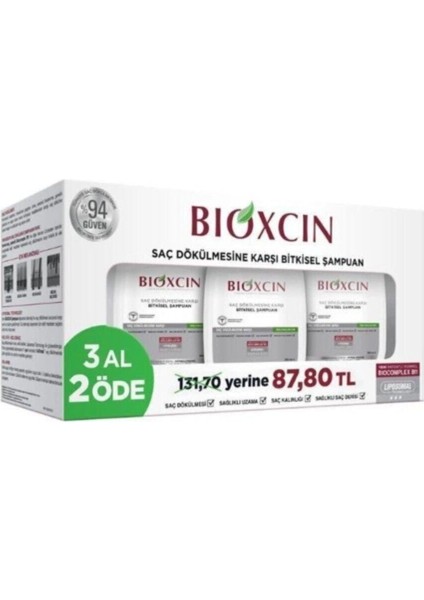 Klasik Kuru Ve Normal Şampuan 3 X 300 Ml
