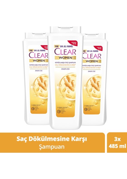 Besleyici Şampuan Kepeğe Karşı Etkili 485 Ml X3 Adet