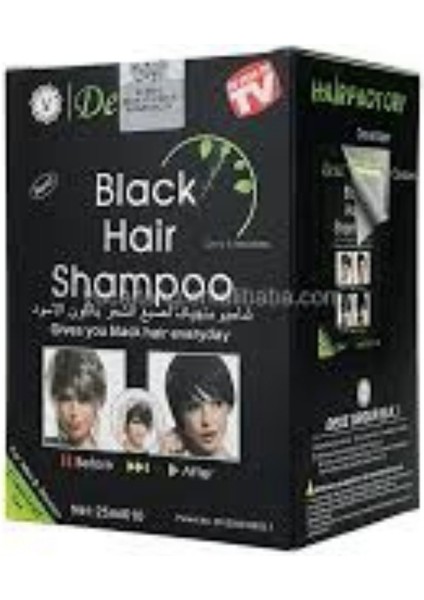 Siyah Boya Şampuanı - Black Hair Shampoo 10x25 Ml