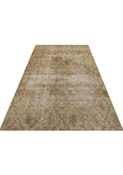 Gerçek El Dokuma Eskitme Vintage Halı 153x247 Cm 9840