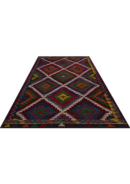 Eşsiz Anadolu Vintage Eskitme El Dokuma Halı 196x271 Cm 9853