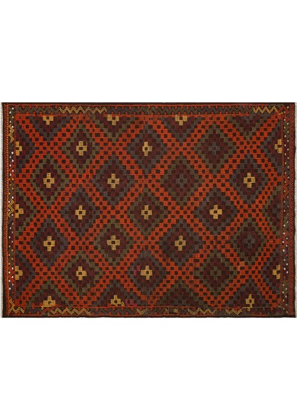 Klasik Modern Vintage Eskitme El Dokuma Halı 194x261 Cm 9860