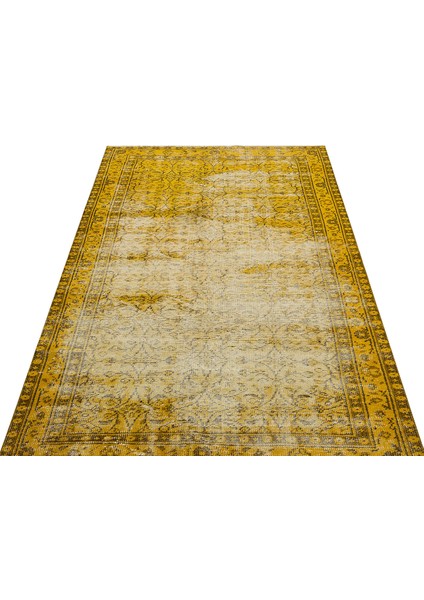 Eşsiz Anadolu Vintage Eskitme El Dokuma Halı 132x221 Cm 9873