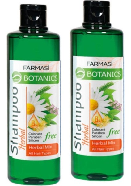 Farması Botanıcs Herbal Mıx Şampuan 500 Ml X 2 Adet