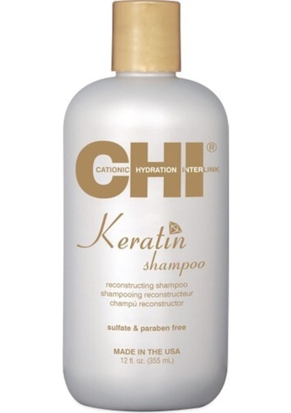 Keratin Yıpranmış Saçlar Için Onarıcı Şampuan 355ml