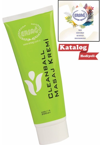 Cleanball Masaj Kremi 200 ml + Katalog Hediyeli + Yeni Tarihli + Orjinal + Faturalı