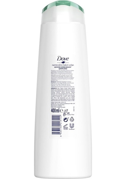 Aloe Vera Kepek Şampuan 400 Ml 6 Adet Dove Aloe Vera 400