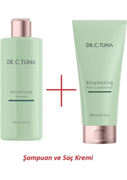 Dr.C.Tuna Volumizing Hacim Veren Şampuan 225 Ml. Ve Saç Kremi 200 Ml.