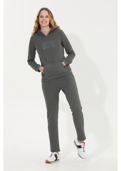 Kadın Antrasit Melanj Sweatshirt 50256249-VR081 fiyatları